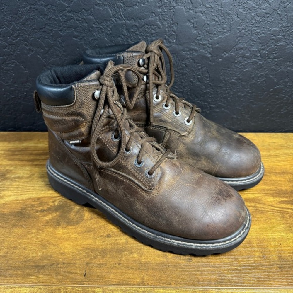 Wolverine Floorhand W10643 Brown Leather Waterproof Work Boots Mens‎ Size 9M